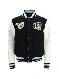Off-White Men Varsity Star Logo Jacket