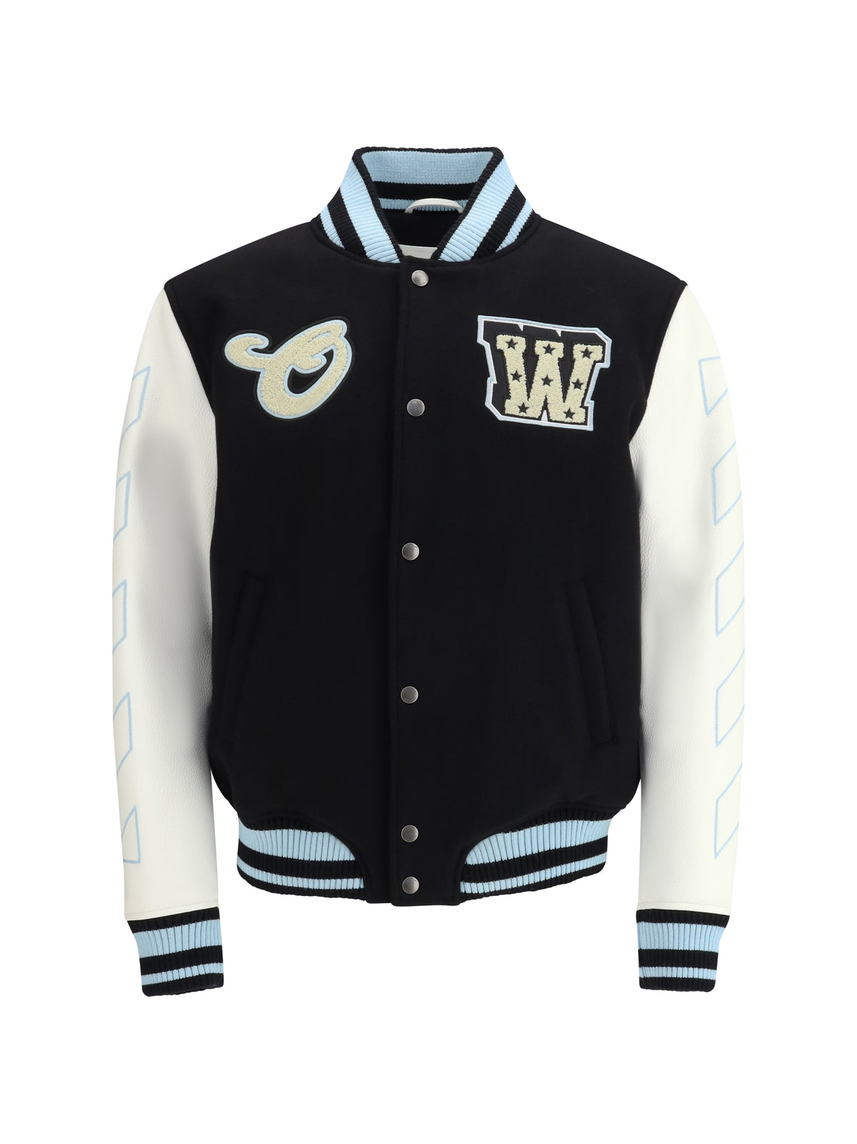 Off-White Men Varsity Star Logo Jacket