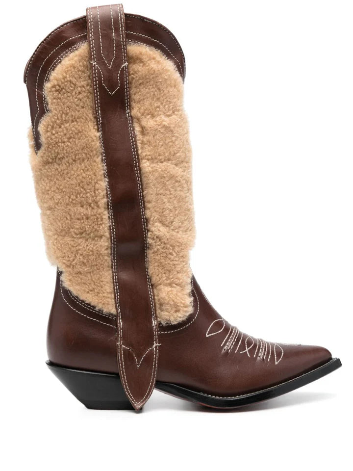 Sonora Sonora Women's Embroidered Leather Texan Boots