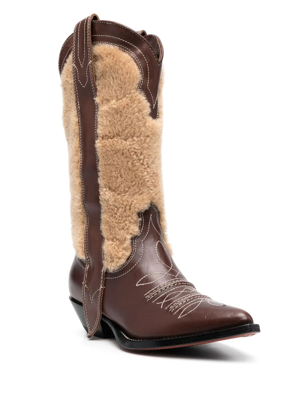 Sonora Sonora Women's Embroidered Leather Texan Boots