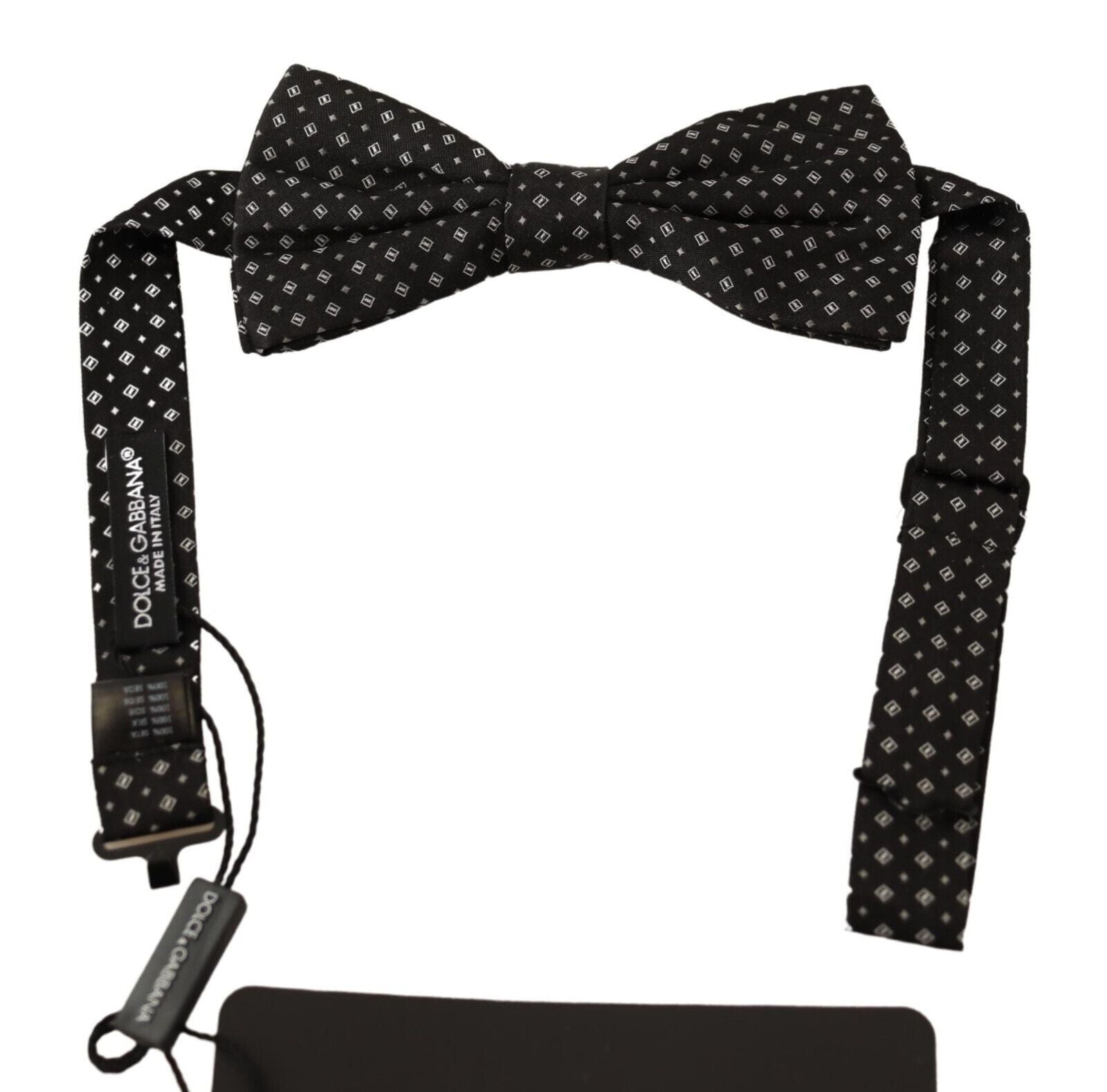 Dolce & Gabbana Dolce & Gabbana Black 100% Silk Adjustable Neck Papillon Men's Tie