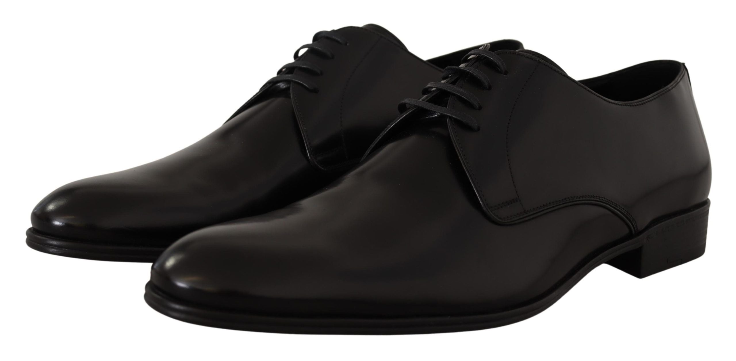 Dolce & Gabbana Dolce & Gabbana Black Leather Lace Up Formal Derby Men's Shoes