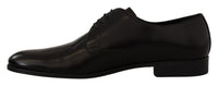 Dolce & Gabbana Dolce & Gabbana Black Leather Lace Up Formal Derby Men's Shoes