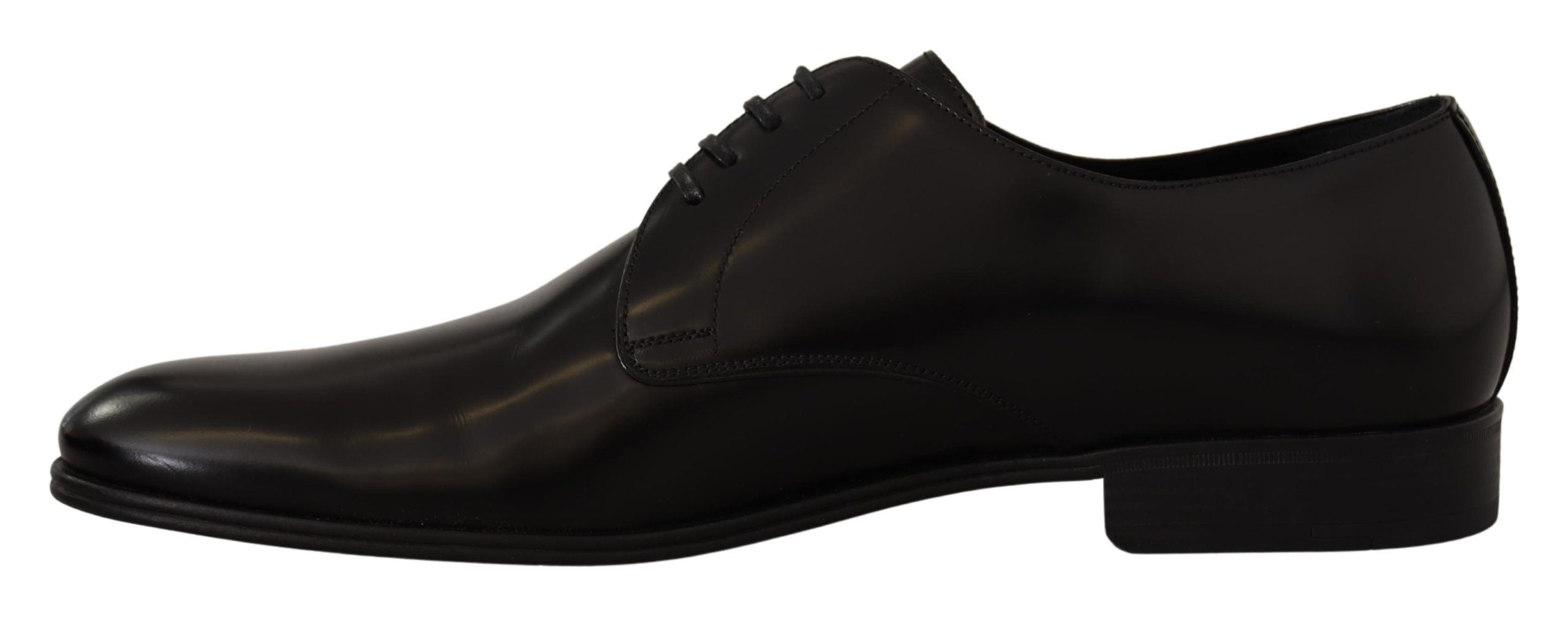 Dolce & Gabbana Dolce & Gabbana Black Leather Lace Up Formal Derby Men's Shoes