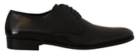 Dolce & Gabbana Dolce & Gabbana Black Leather Lace Up Formal Derby Men's Shoes