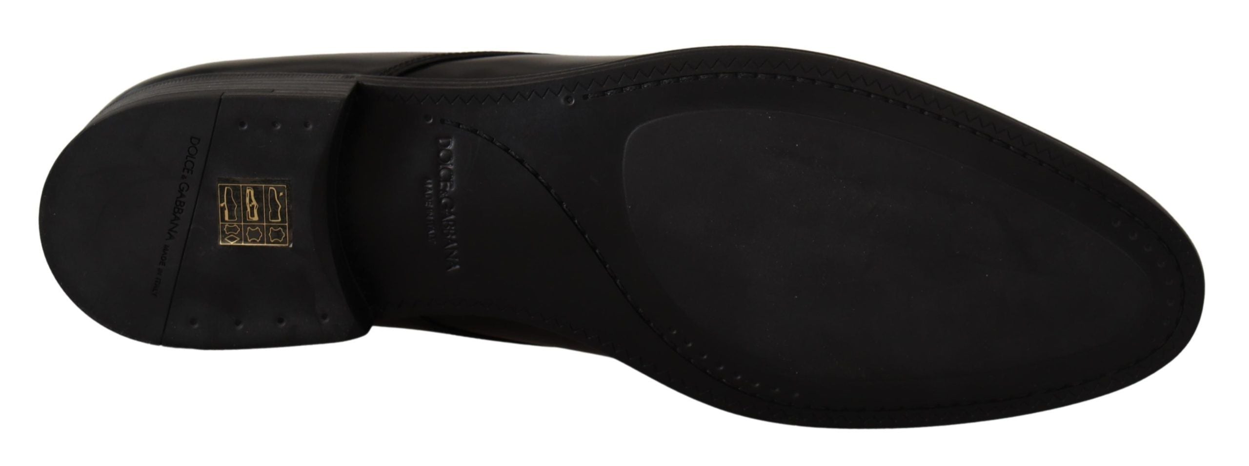 Dolce & Gabbana Dolce & Gabbana Black Leather Lace Up Formal Derby Men's Shoes