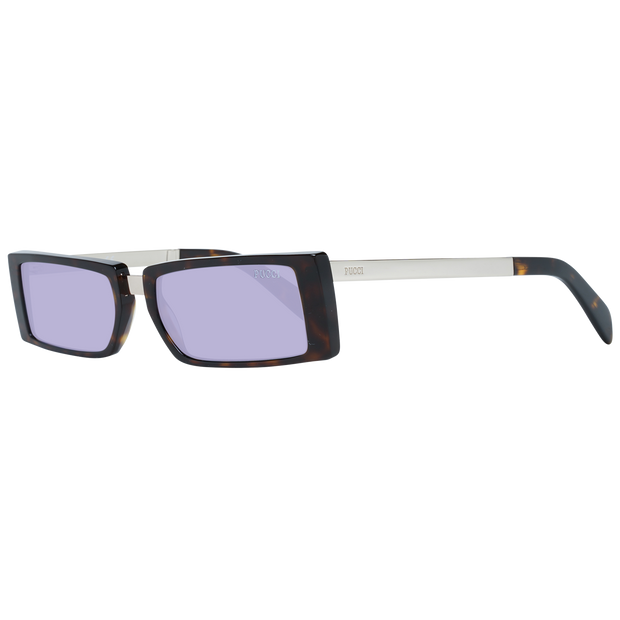 Emilio Pucci Rectangle Sunglasses with  Frame and Purple Lenses