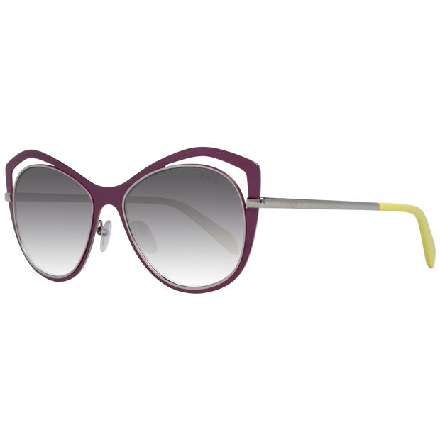 Emilio Pucci Metal Frame Butterfly Sunglasses with Grey Gradient Lenses