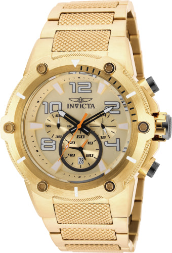 Invicta Men's Speedway Gold Dial Watch - 19529
