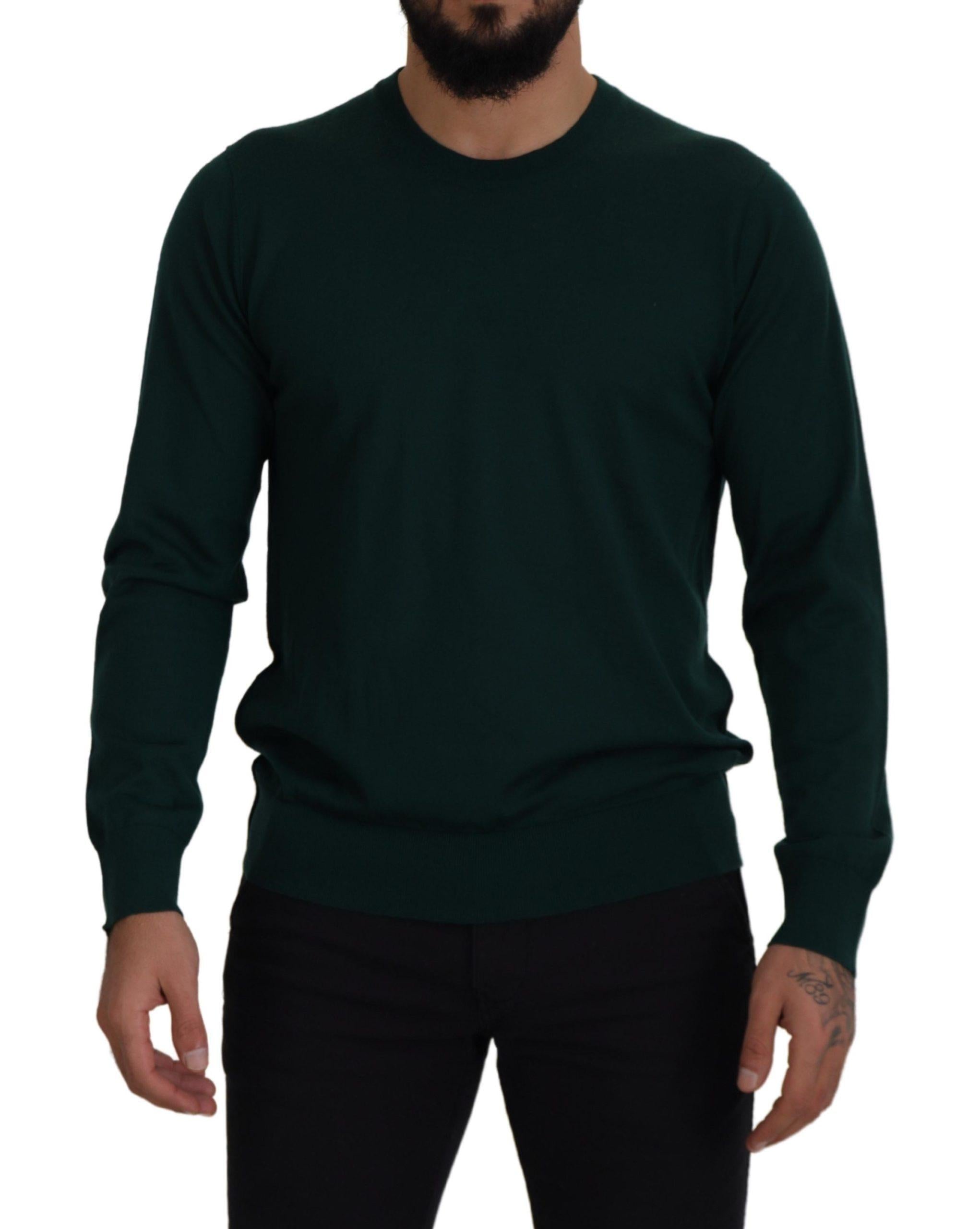 Dolce & Gabbana  Men's Crew Neck Sweater in Green