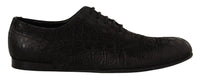 Dolce & Gabbana Dolce & Gabbana Black Caiman Leather Mens Oxford Men's Shoes