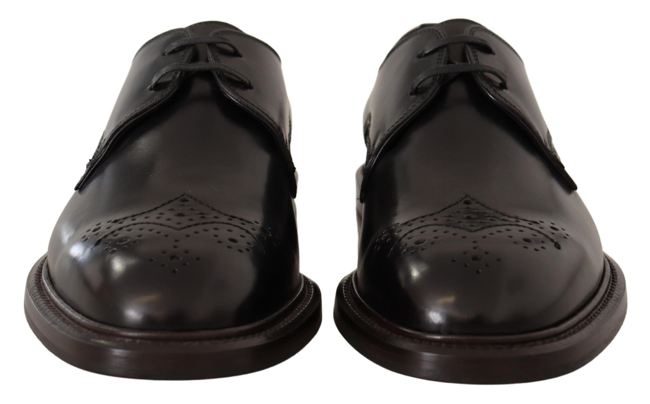 Dolce & Gabbana Dolce & Gabbana Black Leather Dress Formal Derby Men's Shoes