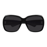 Gucci Gucci Sunglasses Rectangle Full Rim, Shiny Transparent Beige Frame and Beige Lens GG2176S006