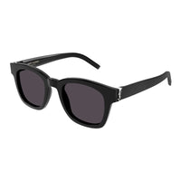 Saint Laurent Sunglasses Square Full Rim, Black Frame and Black Lens SLM124001