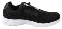 Plein Sport Plein Sport Black Polyester Runner Joice Sneakers Women's Shoes