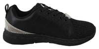 Plein Sport Plein Sport Black Polyester Runner Gisella Sneakers Women's Shoes
