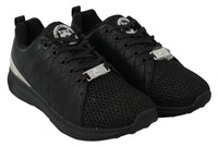 Plein Sport Plein Sport Black Polyester Runner Gisella Sneakers Women's Shoes