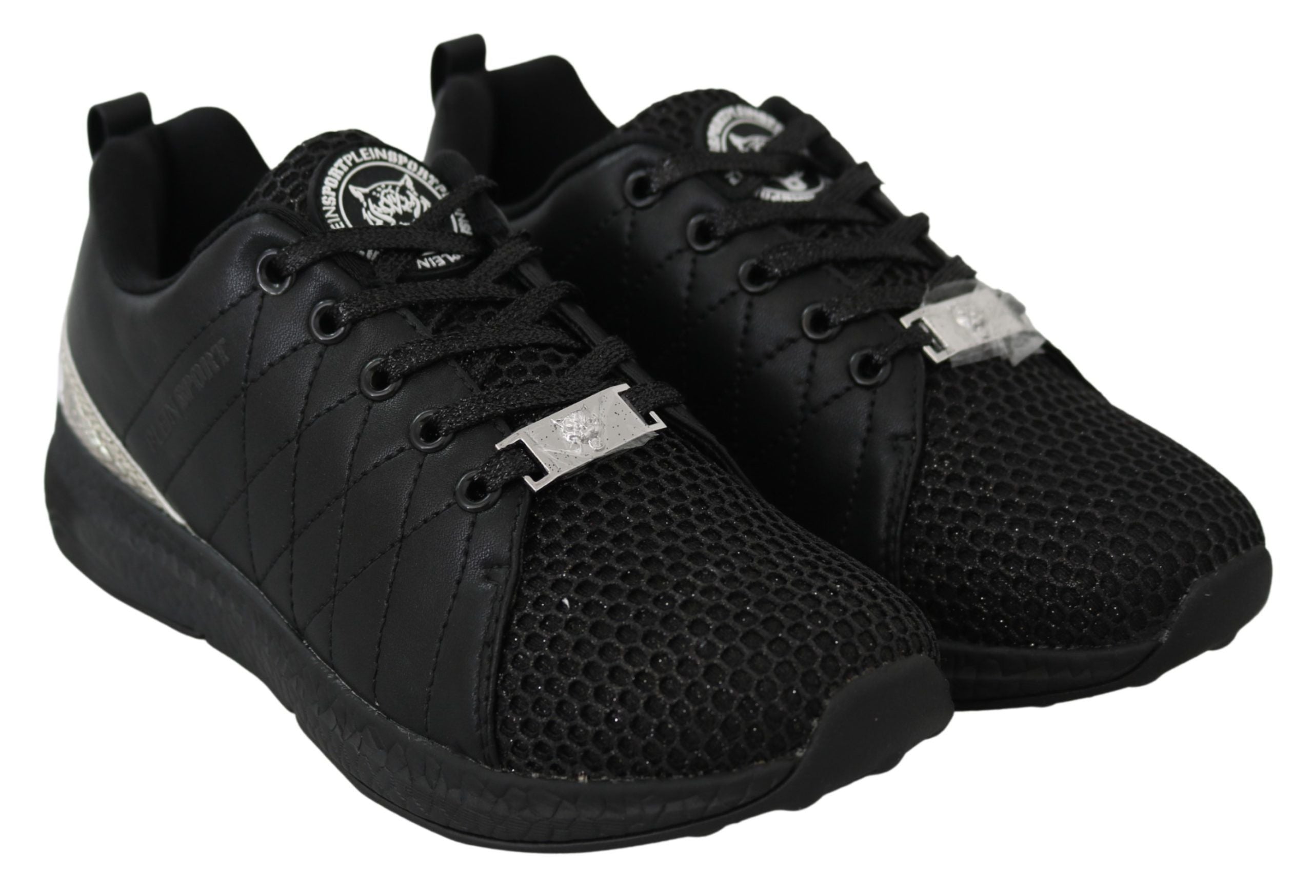 Plein Sport Plein Sport Black Polyester Runner Gisella Sneakers Women's Shoes