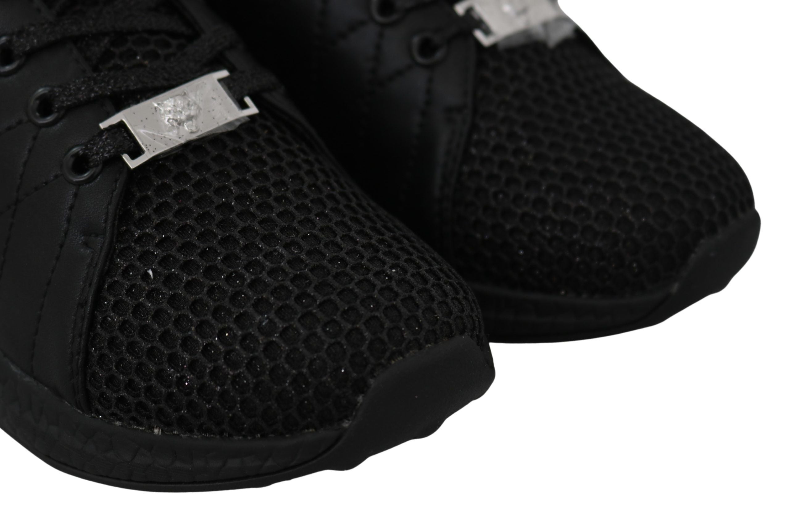 Plein Sport Plein Sport Black Polyester Runner Gisella Sneakers Women's Shoes
