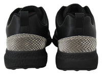 Plein Sport Plein Sport Black Polyester Runner Gisella Sneakers Women's Shoes