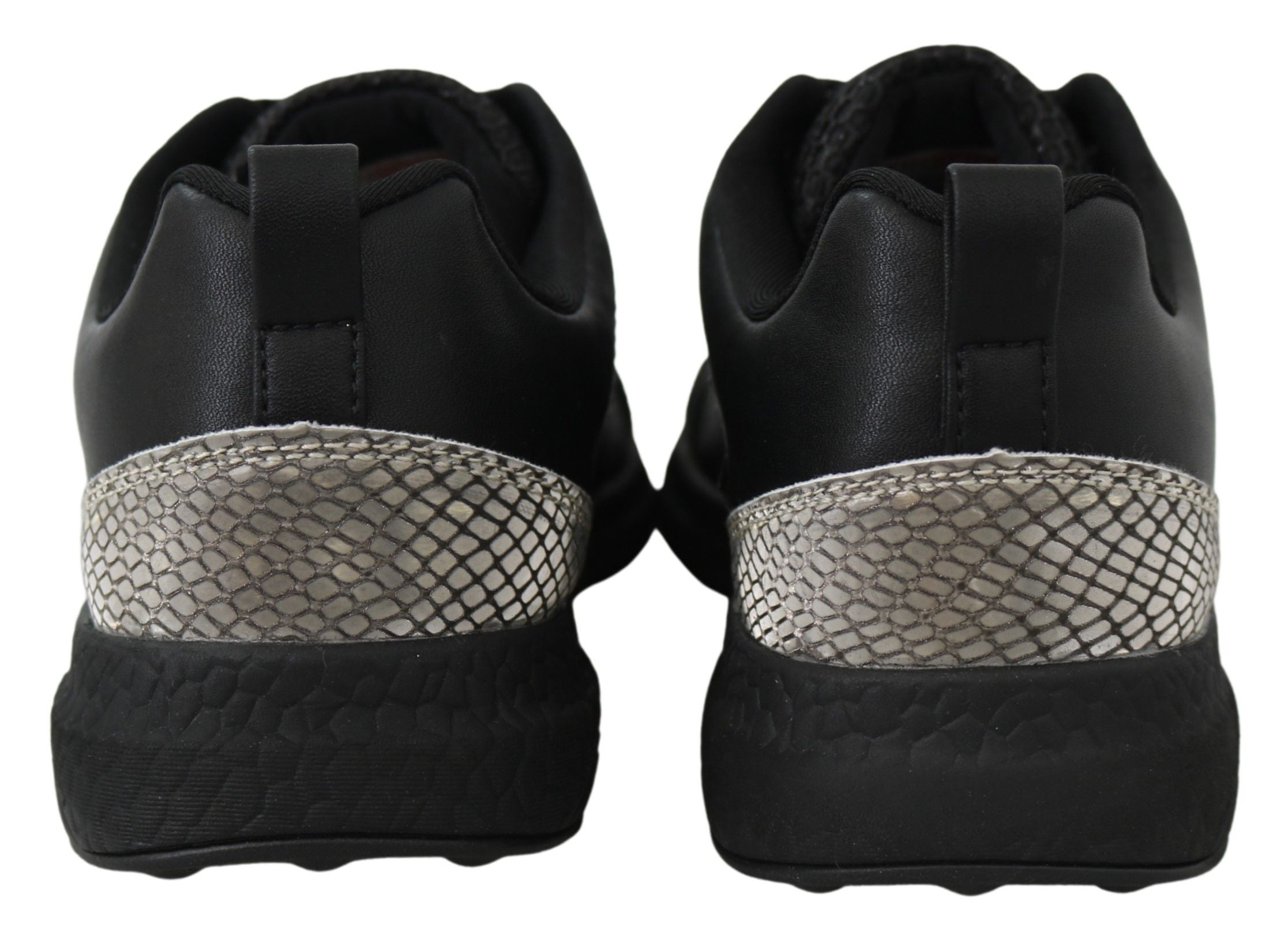Plein Sport Plein Sport Black Polyester Runner Gisella Sneakers Women's Shoes