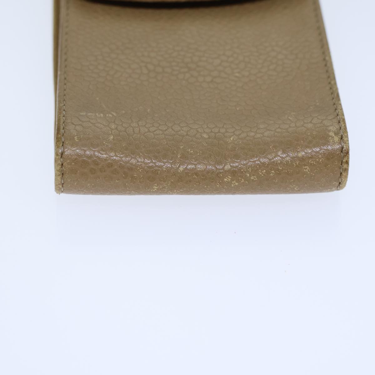 Chanel Cc Beige Leather Wallet  (Pre-Owned)
