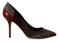 Dolce & Gabbana Multicolor Exotic Leather Heels Pumps Women's Shoes