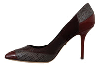 Dolce & Gabbana Multicolor Exotic Leather Heels Pumps Women's Shoes