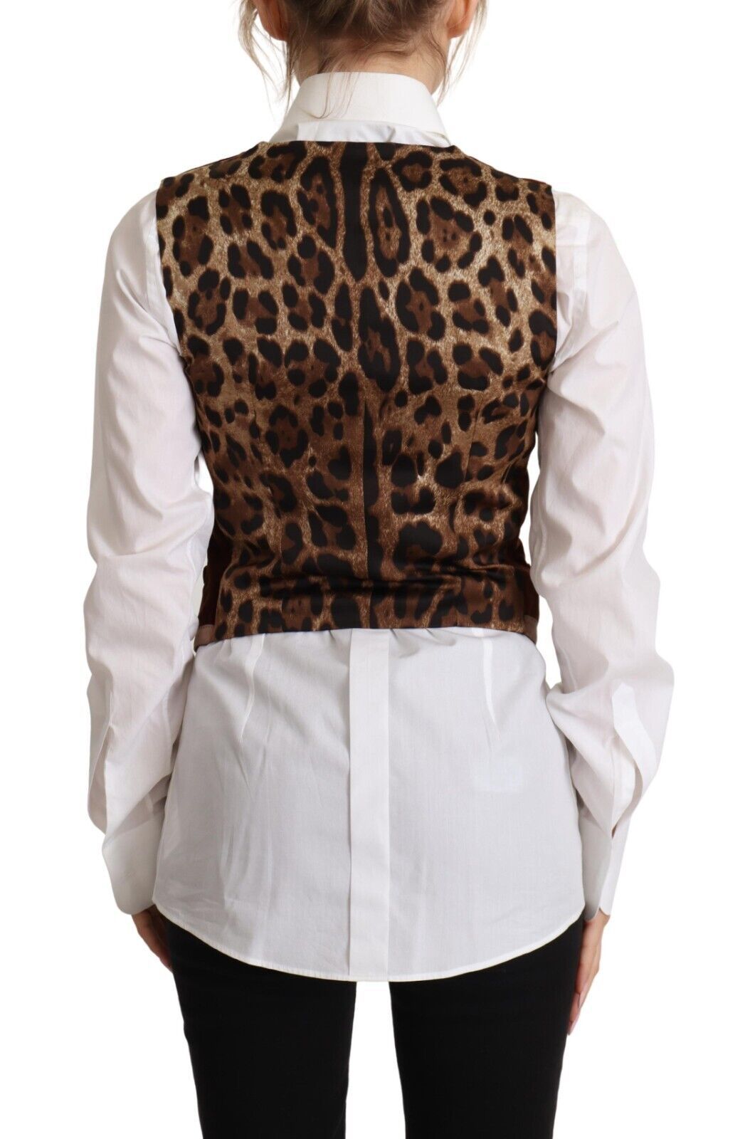 Dolce & Gabbana Dolce & Gabbana Bordeaux Velvet Cotton V-neck Sleeveless Vest Women's Top