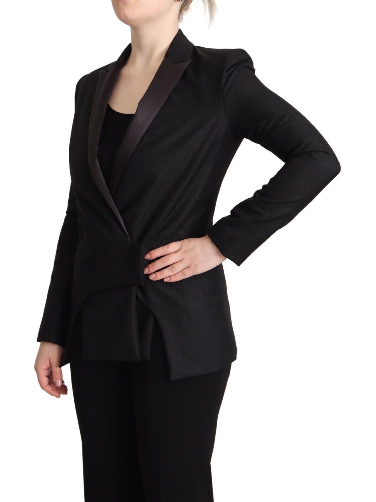 Costume National Costume National Black Long Sleeves Double Breasted Women's Jacket