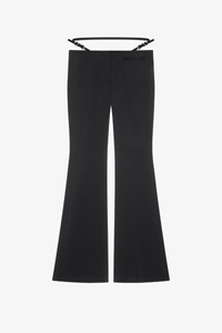 Givenchy Asian Fit Voyou Belt Wide Pants_Black