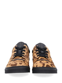 Fendi Fendi Men Animal-Print Leather Sneakers
