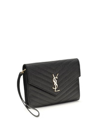 SAINT LAURENT Saint Laurent Women Leather Clutch