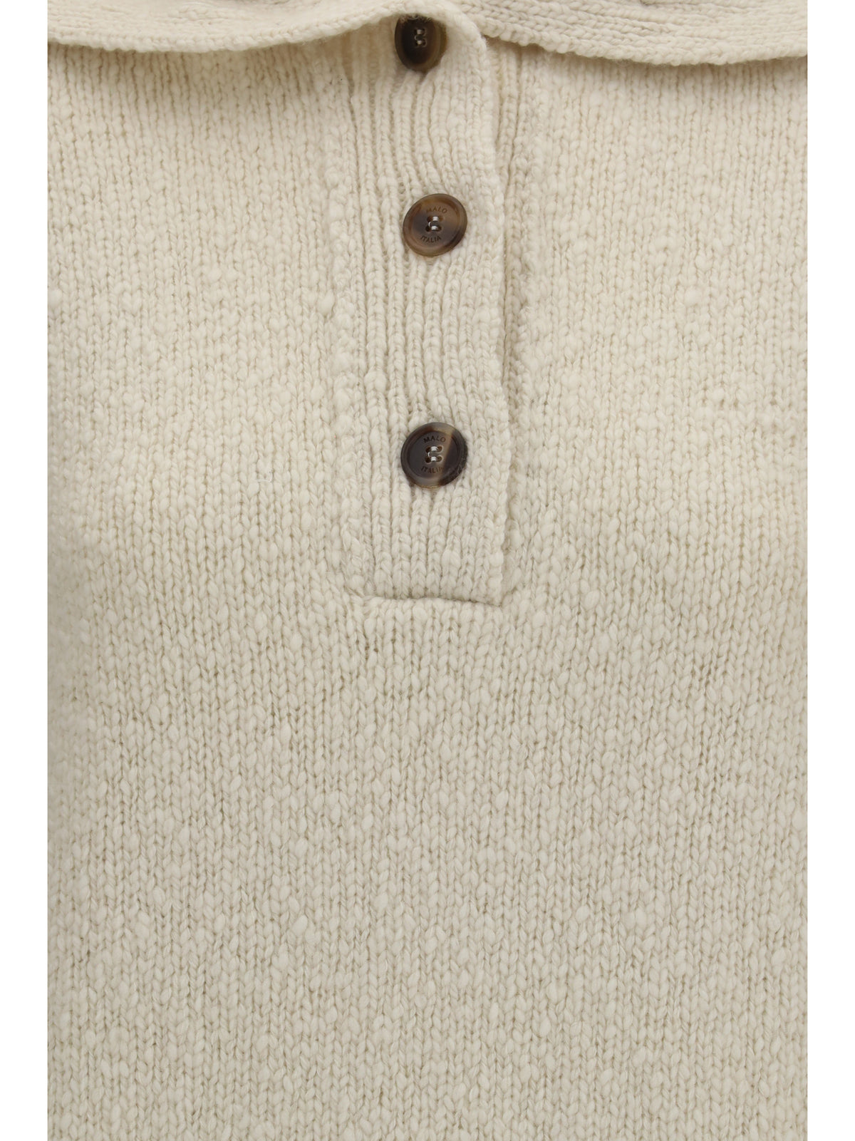 MALO Malo Women High-Neck Sailor Sweater With Buttons