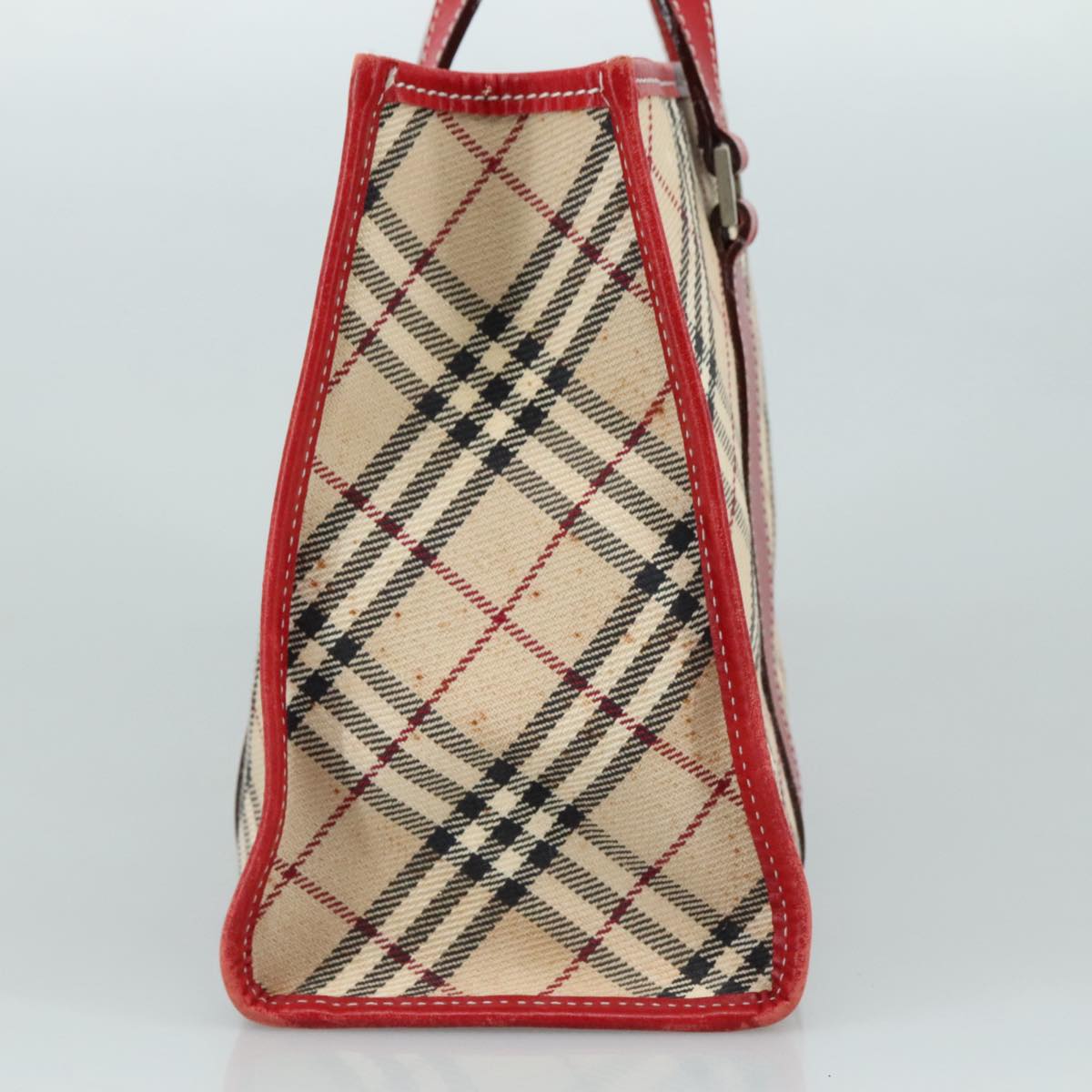 Burberry Nova Check Beige Canvas Handbag (Pre-Owned)