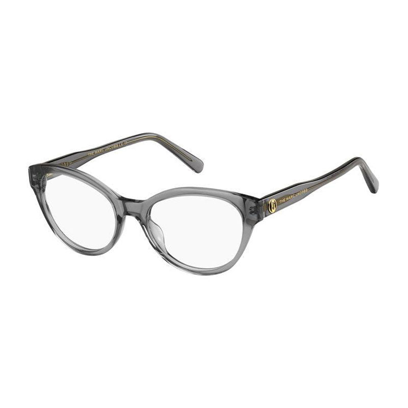 Marc Jacobs Eyeglasses Cat Eye Full Rim, Transparent Grey Frame and Clear Demo Lenses Lens MARC6280KB700