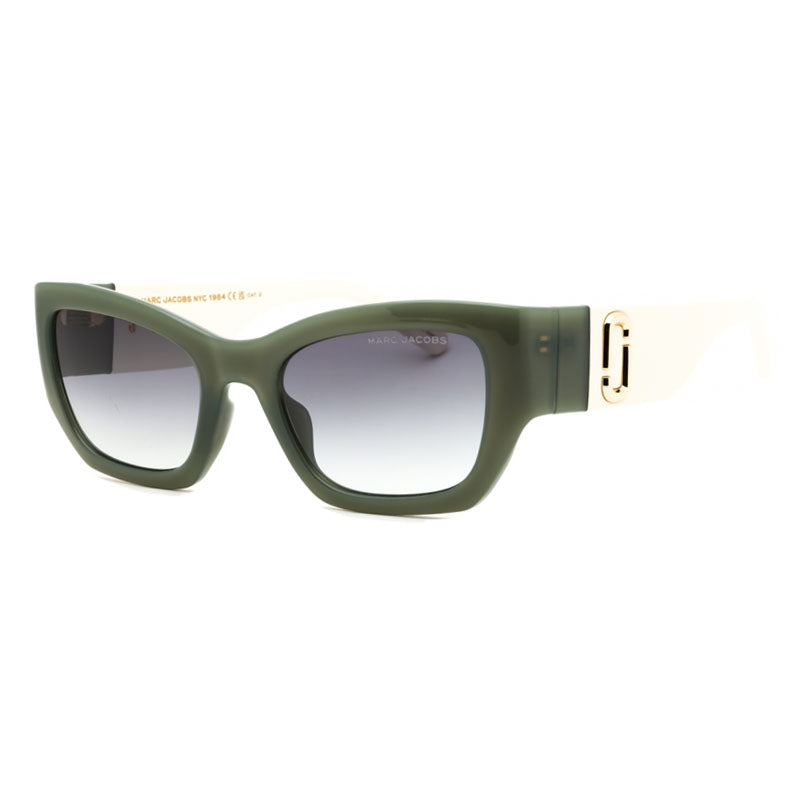 Marc Jacobs Sunglasses Cat Eye Full Rim, Green Frame and Grey Azure Lens MARC723/S01EDGB
