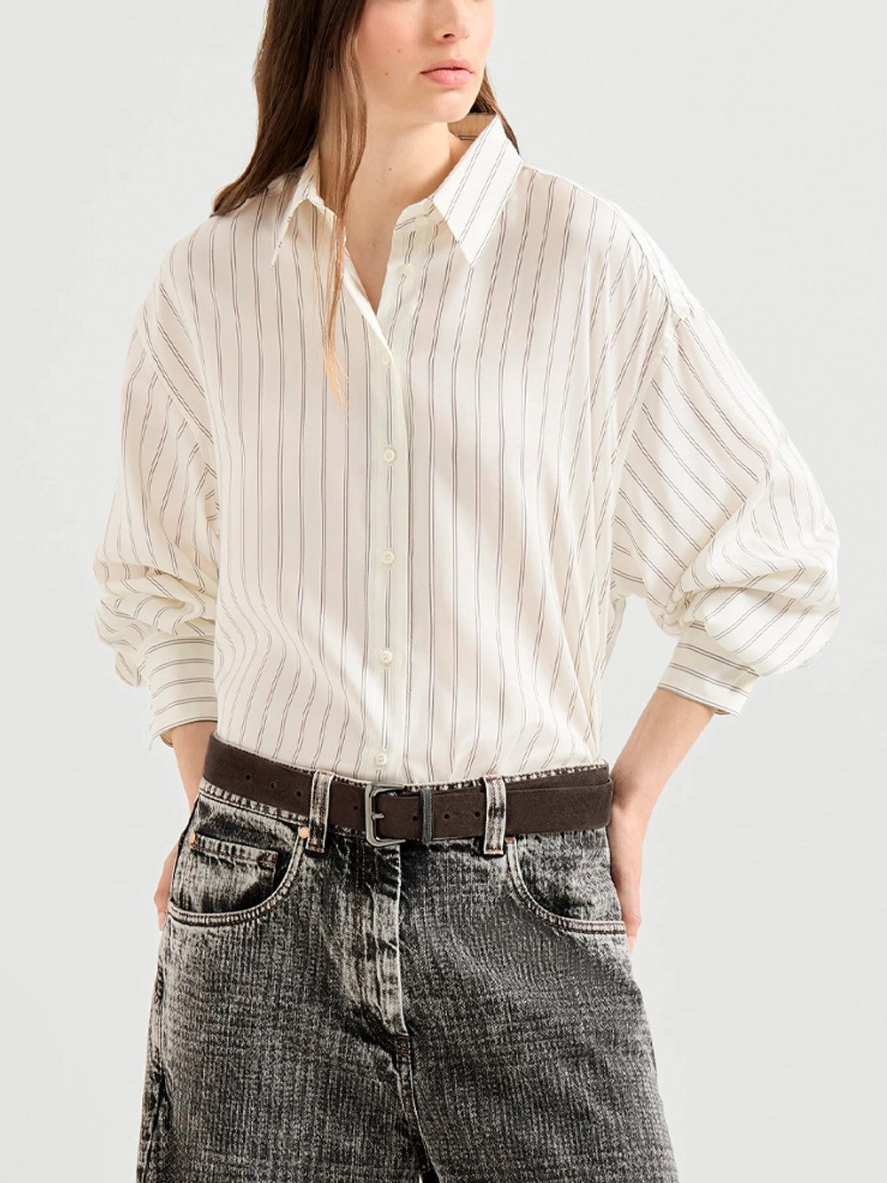 Brunello cucinelli Brunello Cucinelli Women Silk Poplin Shirt