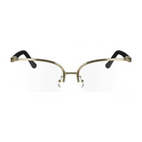 Salvatore Ferragamo Eyeglasses Cat Eye Semi Rim, Black Frame and Clear Demo Lenses Lens SF2227001