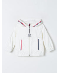 Moncler Kids Hooded Jacket ZipUp White
