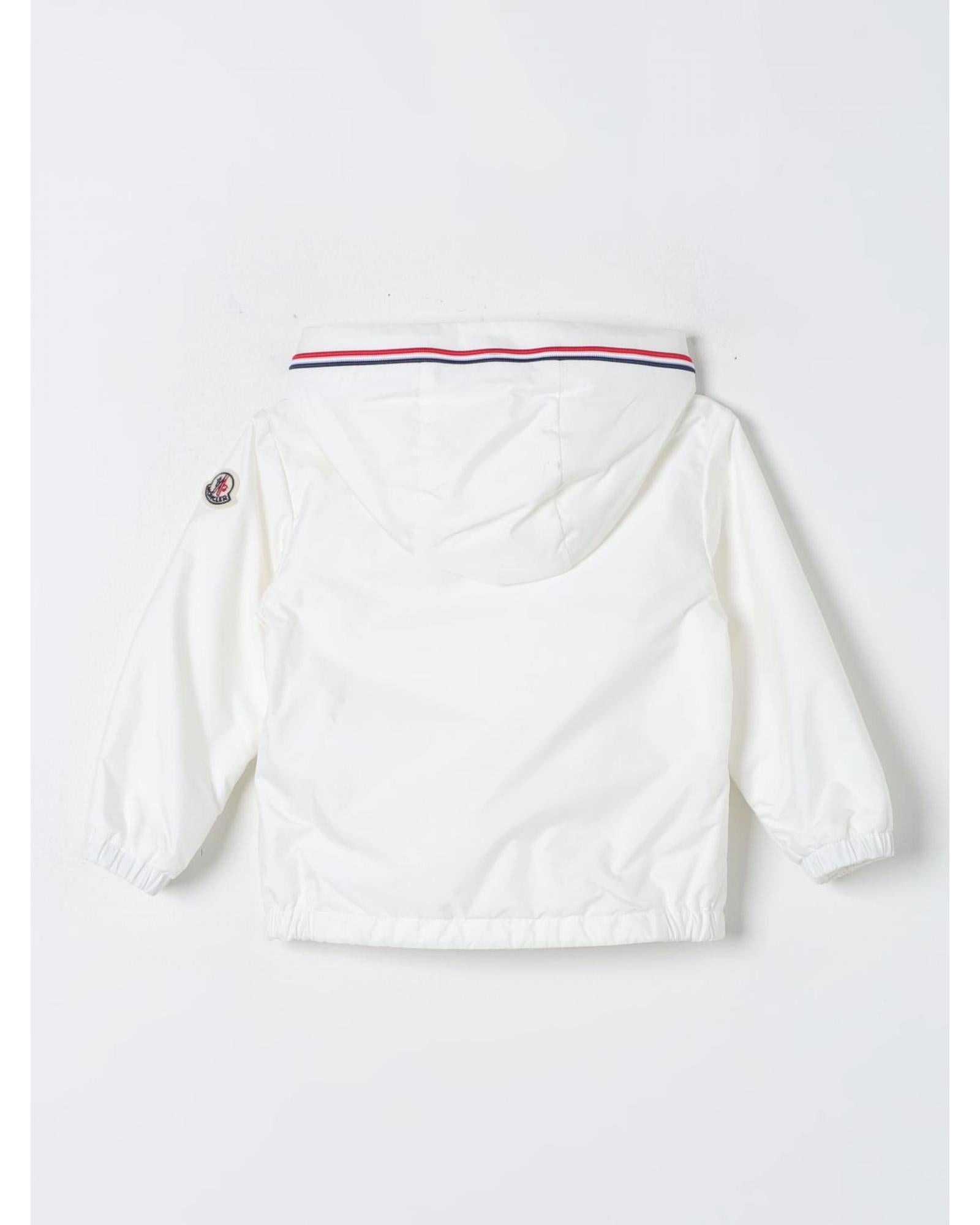 Moncler Kids Hooded Jacket ZipUp White