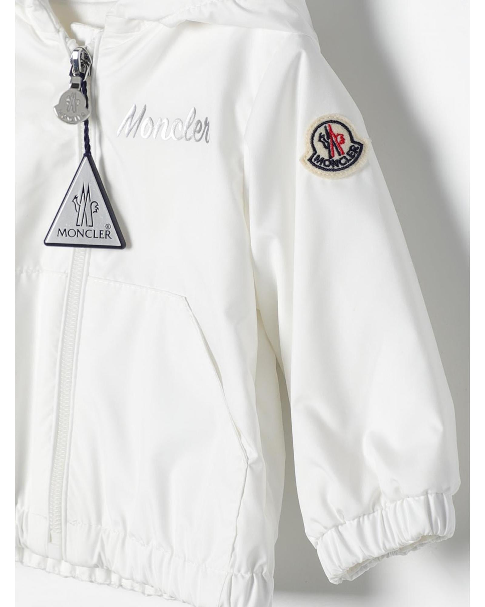 Moncler Baby Hooded Jacket Kids White