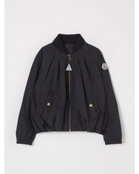 Moncler Pliss Panel Bomber Jacket Kids Black