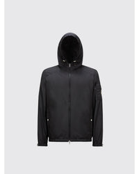 Moncler Lightweight Hooded Jacket Black WaterResistant Men