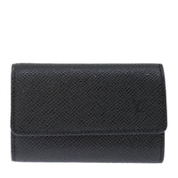 Louis Vuitton 6 Key Holder Black Leather Wallet (Authentic Pre-Loved)