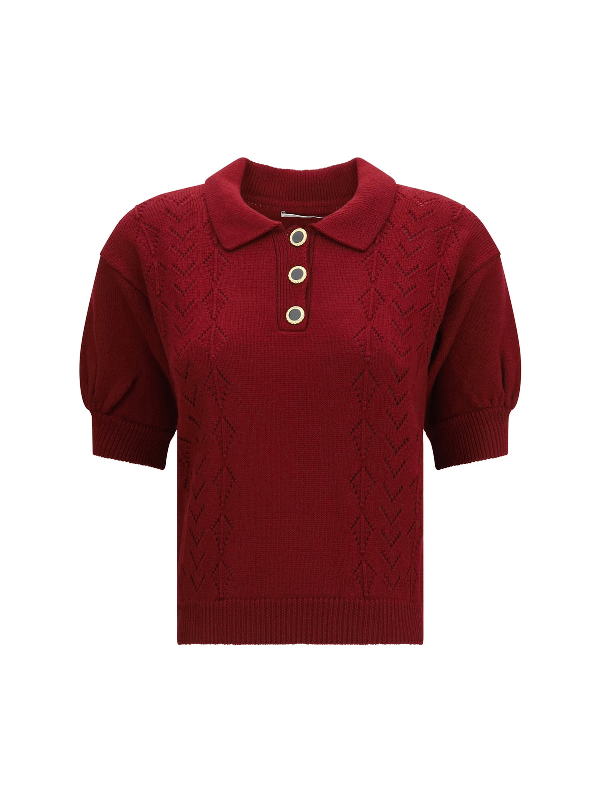 ALESSANDRA RICH Alessandra Rich Women Merino Wool Polo Shirt With Buttons