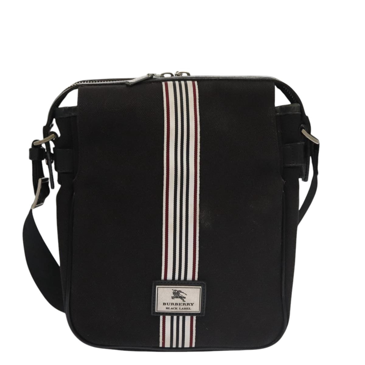 Burberry Black Canvas Shoulder Bag (Pre-Owned)
