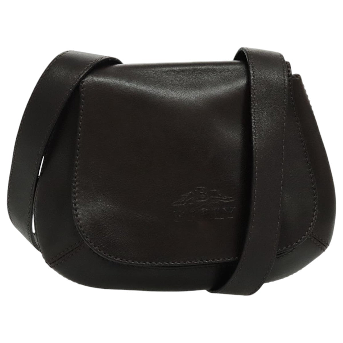 Bally Black Leather Shoulder Bag (Pre-Owned)