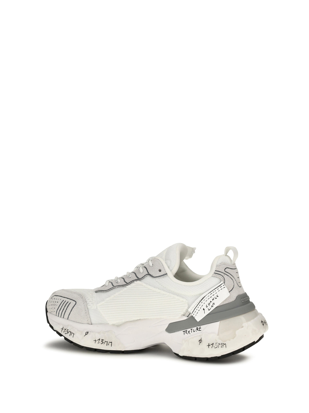 Dsquared2 Men Faster Sneakers With Patches