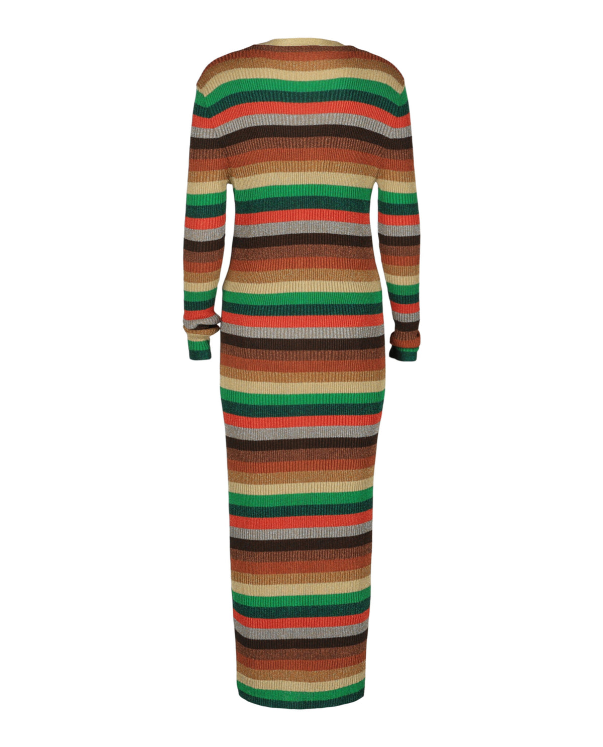 Valentino Valentino Womens Metallic Striped Ribbed-Knit Cardigan